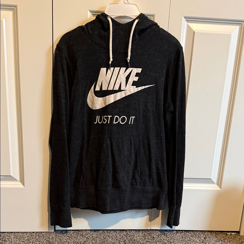 Nike Black Hoodie with White Logo